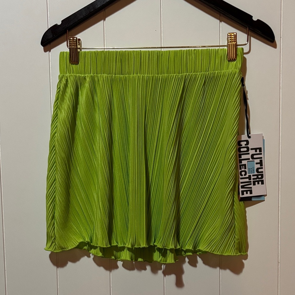 NWTFuture Collective Lime Green Skirt! Size XS